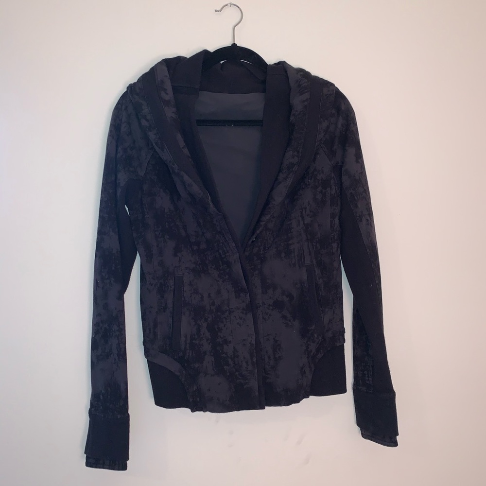 Lululemon To Class Jacket Deep Coal Black Tie Dye - Picture 5 of 8